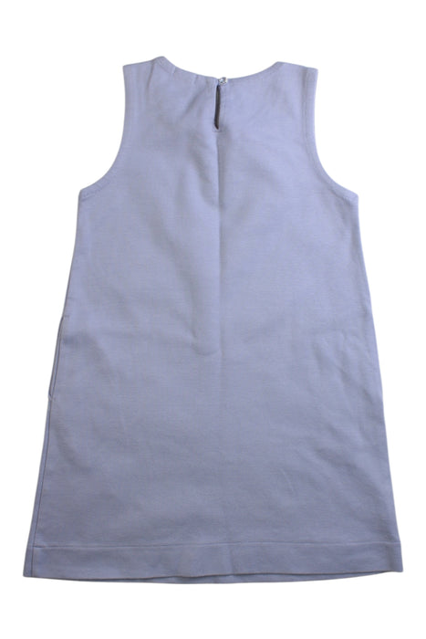 A Purple Sleeveless Tops from Crewcuts in size 6T for girl. (Back View)