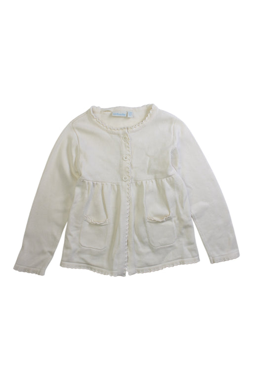 A White Cardigans from Jojo Maman Bébé in size 4T for girl. (Front View)