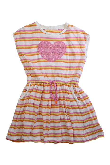 A Multicolour Sleeveless Dresses from Milkshake in size 5T for girl. (Front View)
