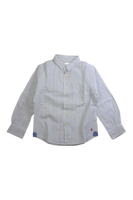 A White Long Sleeve Shirts from Bellerose in size 4T for boy. (Front View)