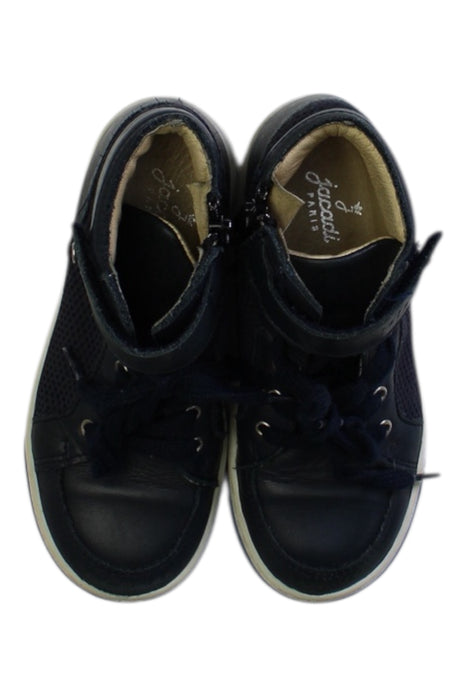 A Navy Sneakers from Jacadi in size 5T for boy. (Back View)