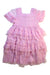 A Pink Short Sleeve Dresses from needle & thread in size 6T for girl. (Front View)
