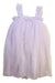 A Pink Sleeveless Dresses from Dolly by Le Petit Tom in size 6T for girl. (Front View)