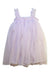 A Pink Sleeveless Dresses from Dolly by Le Petit Tom in size 6T for girl. (Back View)