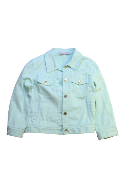 A Blue Lightweight Jackets from Dior in size 6T for girl. (Front View)