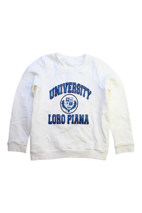 A White Crewneck Sweatshirts from Loro Piana in size 6T for neutral. (Front View)