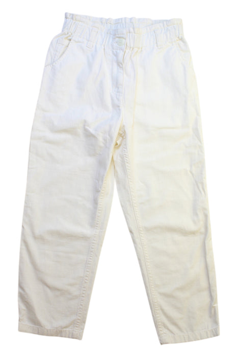 A White Casual Pants from Bonpoint in size 6T for girl. (Front View)