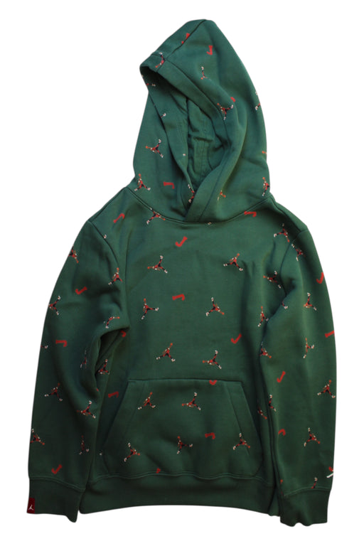 A Green Hooded Sweatshirts from Air Jordan in size 6T for boy. (Front View)