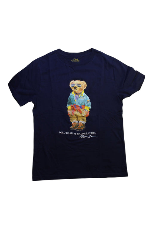 A Navy Short Sleeve T Shirts from Polo Ralph Lauren in size 10Y for boy. (Front View)