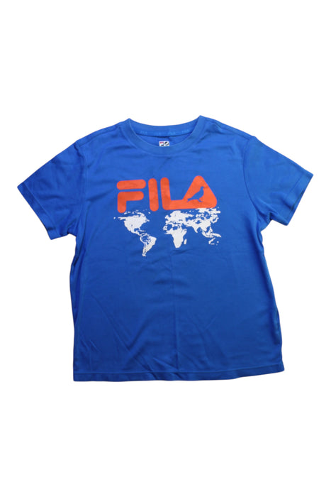 A Blue Short Sleeve T Shirts from Fila in size 10Y for boy. (Front View)