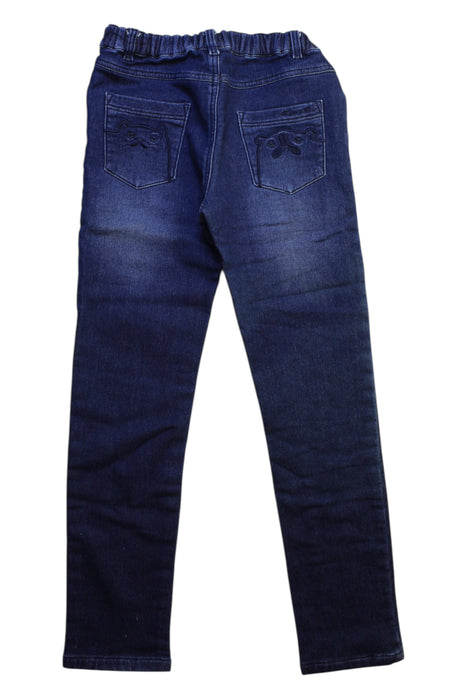 A Blue Jeans from Momonittu in size 8Y for girl. (Back View)