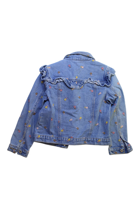 A Blue Lightweight Jackets from Seed in size 7Y for girl. (Back View)