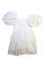A White Short Sleeve Dresses from Gingersnaps in size 6T for girl. (Back View)