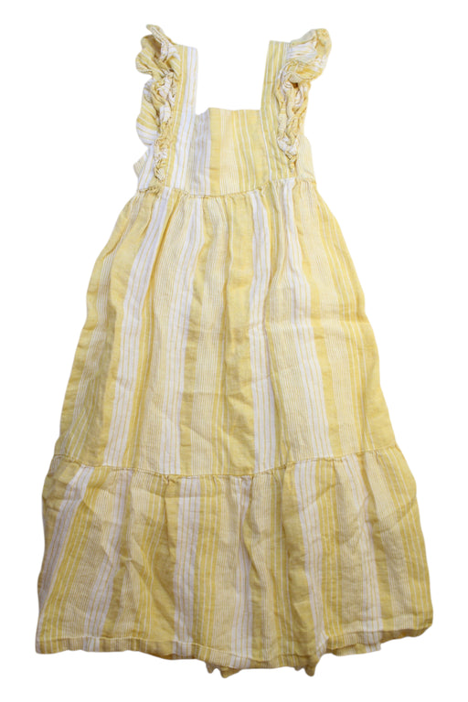 A Yellow Sleeveless Dresses from Gingersnaps in size 6T for girl. (Front View)