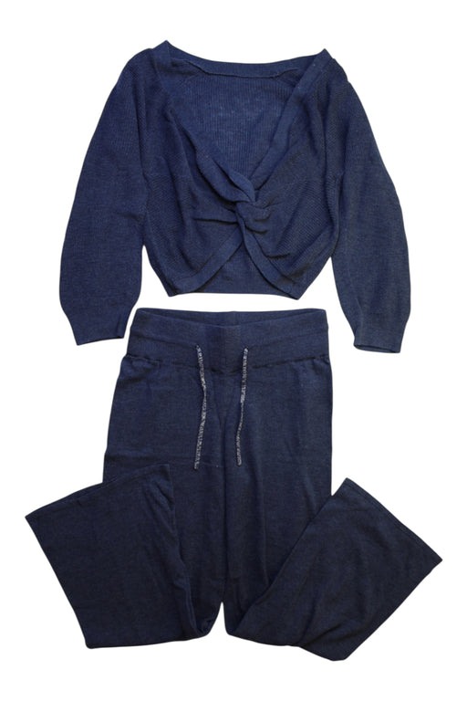 A Navy Pants Sets from Excuse My French in size 4T for girl. (Front View)