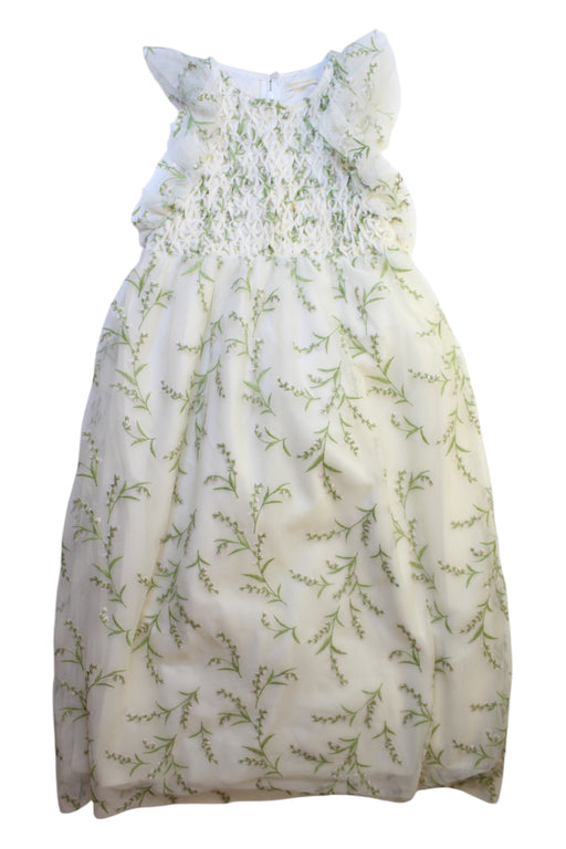 A White Sleeveless Dresses from Gingersnaps in size 8Y for girl. (Front View)