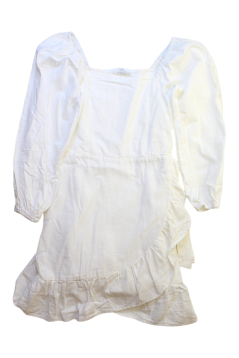 A White Long Sleeve Dresses from Seed in size 10Y for girl. (Front View)