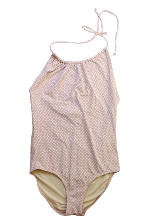 A Beige Swimsuits from Surlaplage in size 10Y for girl. (Front View)