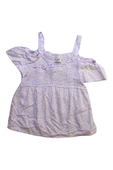 A Purple Sleeveless Tops from Abercrombie & Fitch in size 11Y for girl. (Front View)