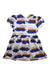 A Multicolour Short Sleeve Dresses from Mini Rodini in size 7Y for girl. (Back View)