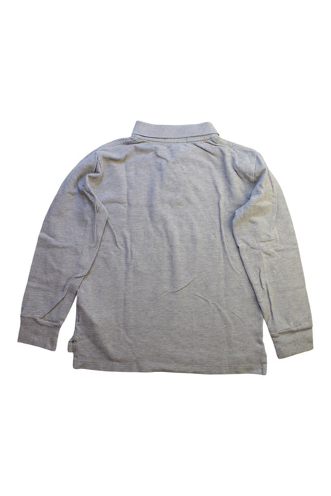 A Grey Long Sleeve Polos from Polo Ralph Lauren in size 8Y for boy. (Back View)