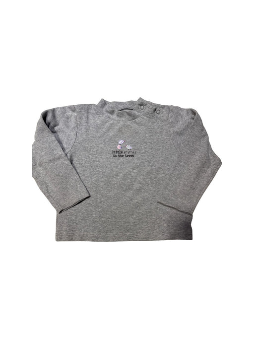 A Grey Long Sleeve Tops from Mides in size 2T for neutral. (Front View)