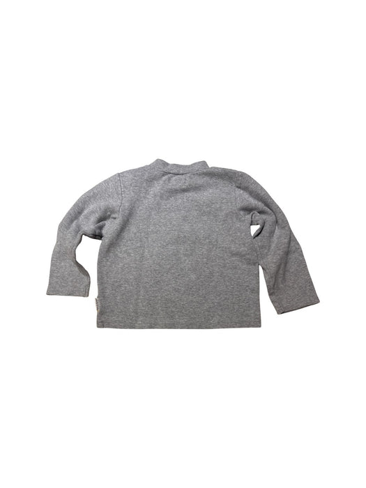 A Grey Long Sleeve Tops from Mides in size 2T for neutral. (Back View)