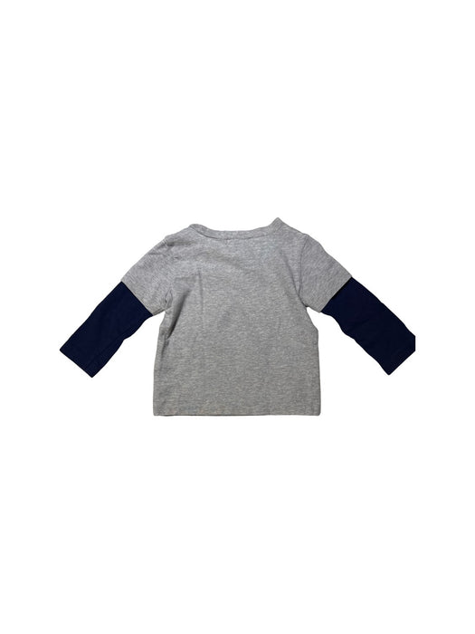 A Grey Long Sleeve T Shirts from Polo Ralph Lauren in size 6-12M for boy. (Back View)