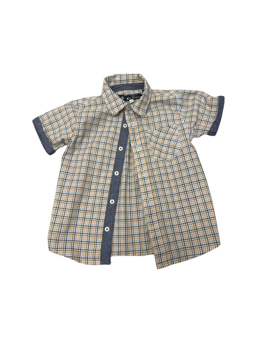 A Beige Short Sleeve Shirts from Ben Sherman in size 3T for boy. (Front View)