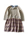 A Beige Long Sleeve Dresses from Chickeeduck in size 6T for girl. (Back View)
