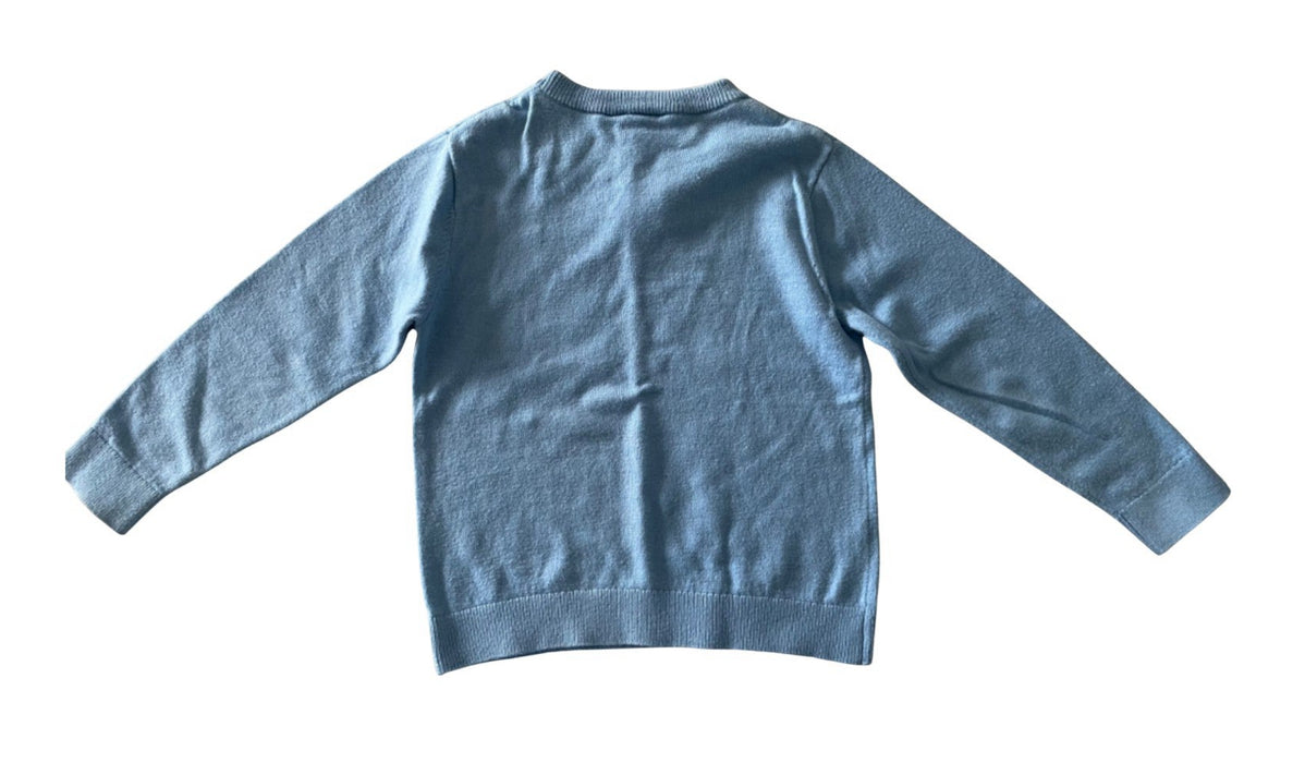 A Blue Knit Sweaters from Jacadi in size 3T for boy. (Back View)