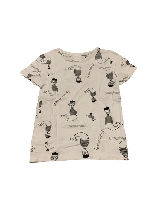 A White Short Sleeve T Shirts from Le Coq Sportif in size 5T for boy. (Back View)