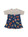 A Grey Short Sleeve Dresses from Kenzo in size 4T for girl. (Back View)