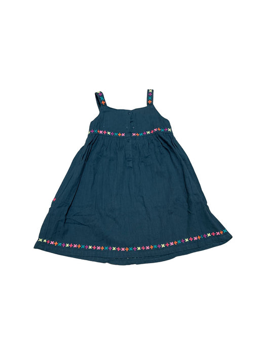 A Blue Sleeveless Dresses from Du Pareil au même in size 6T for girl. (Back View)
