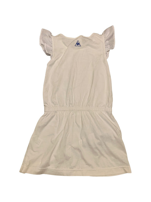 A White Sleeveless Dresses from Le Coq Sportif in size 6T for girl. (Back View)