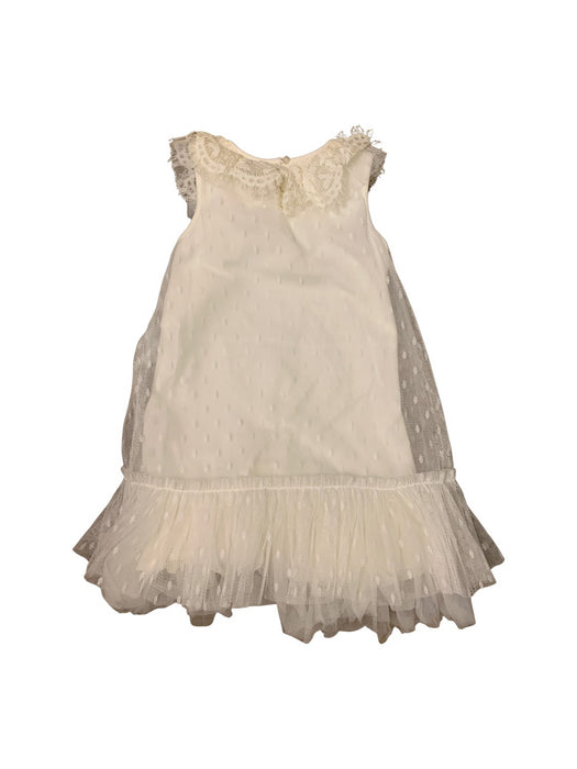 A White Sleeveless Dresses from Nicholas & Bears in size 6T for girl. (Back View)