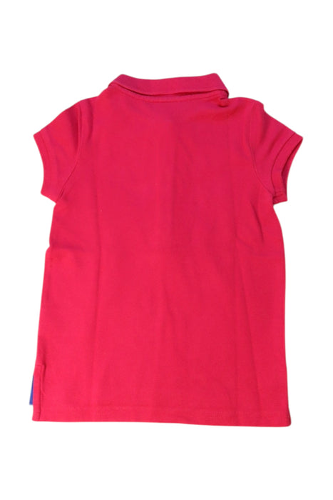 A Pink Short Sleeve Polos from Polo Ralph Lauren in size 4T for girl. (Back View)