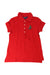 A Red Short Sleeve Polos from Polo Ralph Lauren in size 7Y for girl. (Front View)