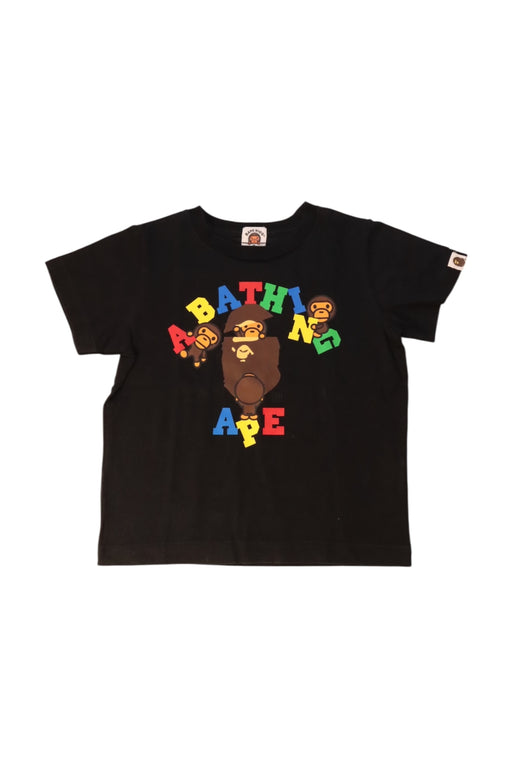 A Black Short Sleeve T Shirts from BAPE KIDS in size 4T for neutral. (Front View)