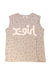 A Grey Sleeveless T Shirts from X-girl in size 7Y for girl. (Front View)