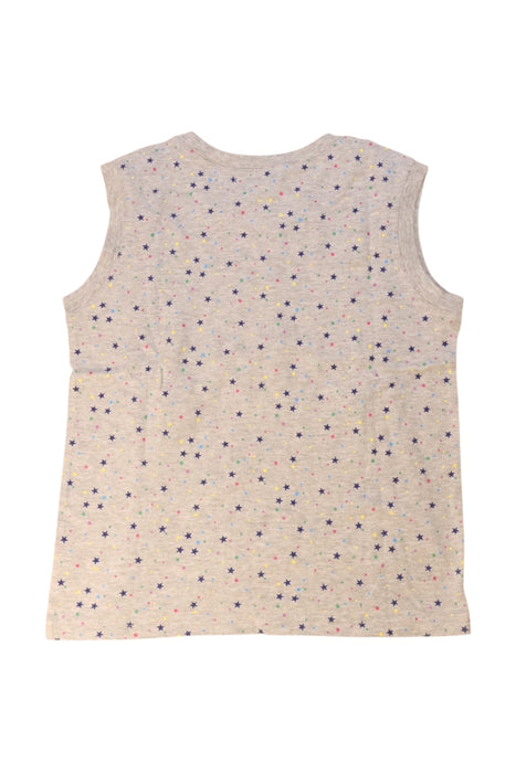 A Grey Sleeveless T Shirts from X-girl in size 7Y for girl. (Back View)