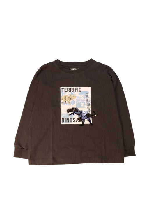 A Black Long Sleeve T Shirts from Global  Work in size 5T for neutral. (Front View)