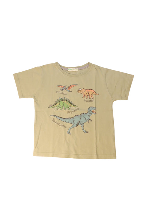 A Beige Short Sleeve T Shirts from BEAMS in size 5T for neutral. (Front View)