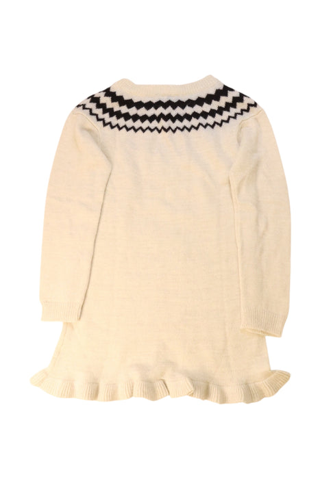 A Beige Sweater Dresses from Jacadi in size 8Y for girl. (Back View)