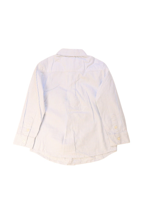 A White Long Sleeve Shirts from Jacadi in size 4T for boy. (Back View)
