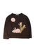 A Black Long Sleeve Tops from Stella McCartney in size 6T for girl. (Front View)