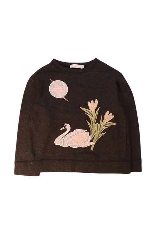 A Black Long Sleeve Tops from Stella McCartney in size 6T for girl. (Front View)