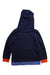 A Navy Hooded Sweatshirts from Momonittu in size 5T for boy. (Back View)