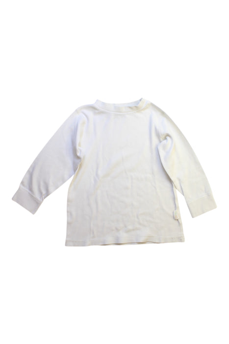 A White Long Sleeve T Shirts from Mides in size 5T for boy. (Front View)