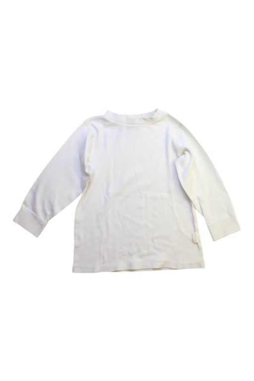 A White Long Sleeve T Shirts from Mides in size 5T for boy. (Front View)